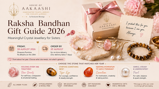 Raksha Bandhan Gift Guide 2026: Meaningful Crystal Jewellery for Sisters