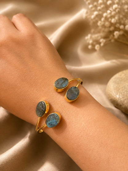 Aroha Labradorite Eclipse Cuff | AAKAASHI House of AAKAASHI