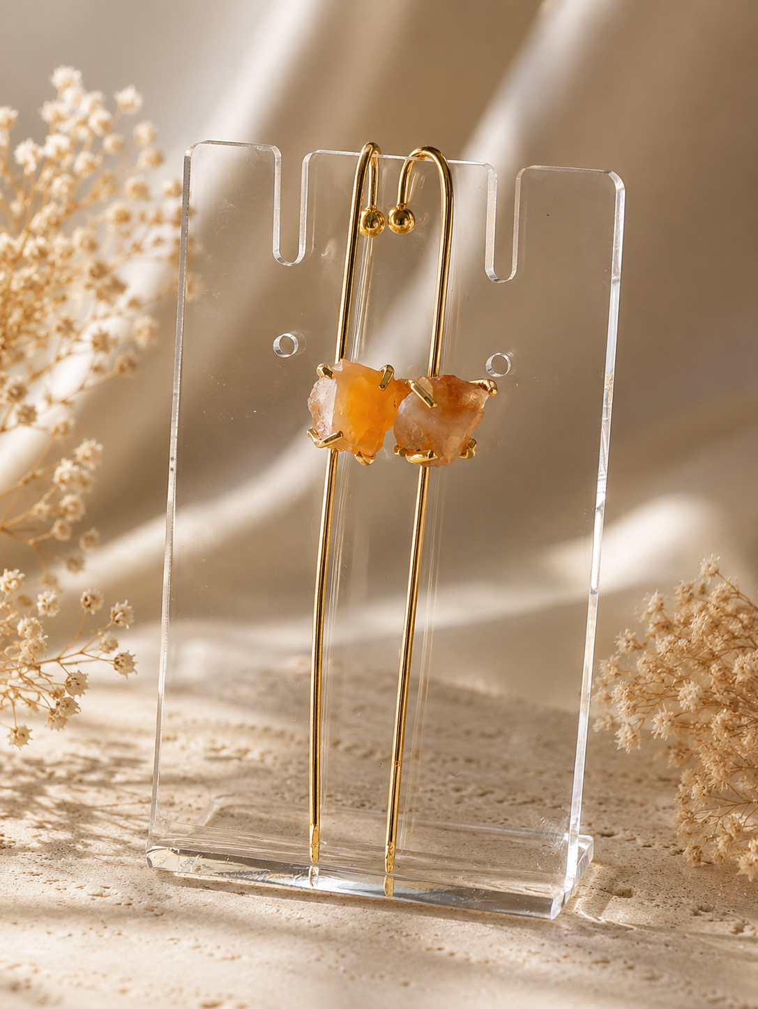Saanvi Carnelian Raw Crystal Ear Cuff | AAKAASHI House of AAKAASHI