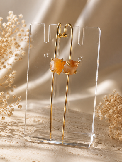 Saanvi Carnelian Raw Crystal Ear Cuff | AAKAASHI House of AAKAASHI
